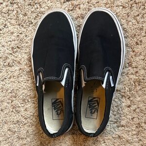 Vans Black & White Classic Slip-On Sneakers